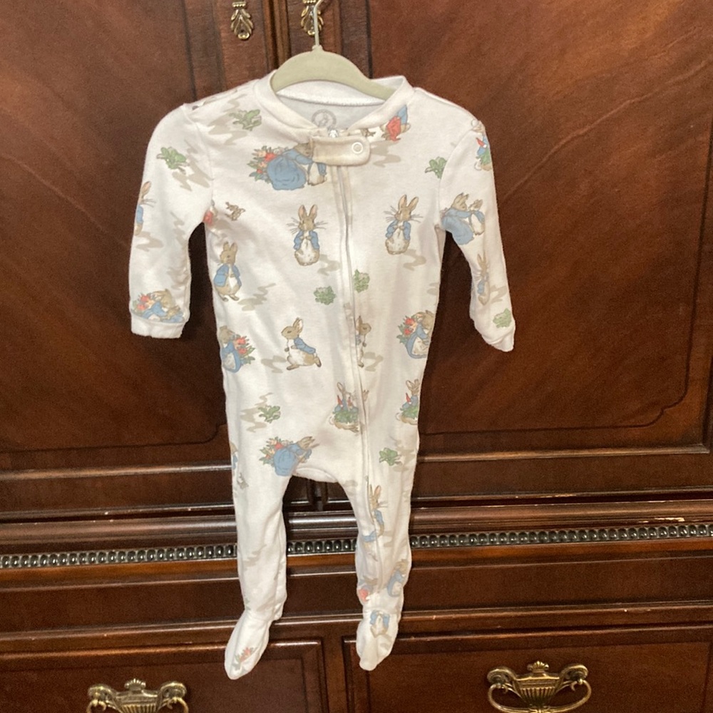 6-9 month old Pottery barn- Peter rabbit onesie